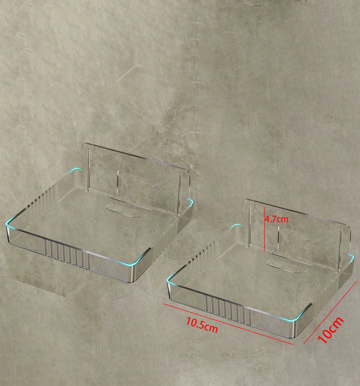 Universal Non-Drilling Wall Mount for CCTV Camera - Durable and Space-Saving Storage Holder Oasis Select 2pcs C Clear