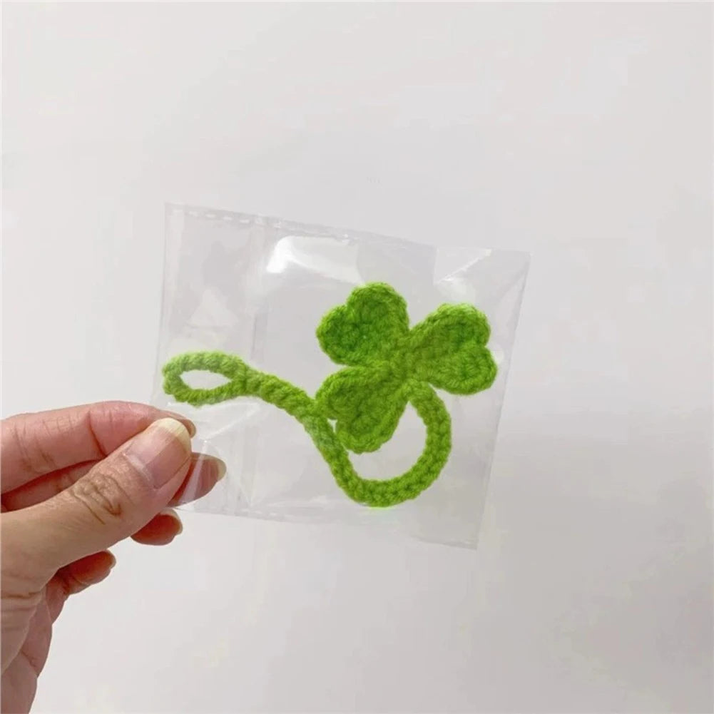 Hand-Crocheted Leaf Bookmark & Bag Charm | Yarn Accessory