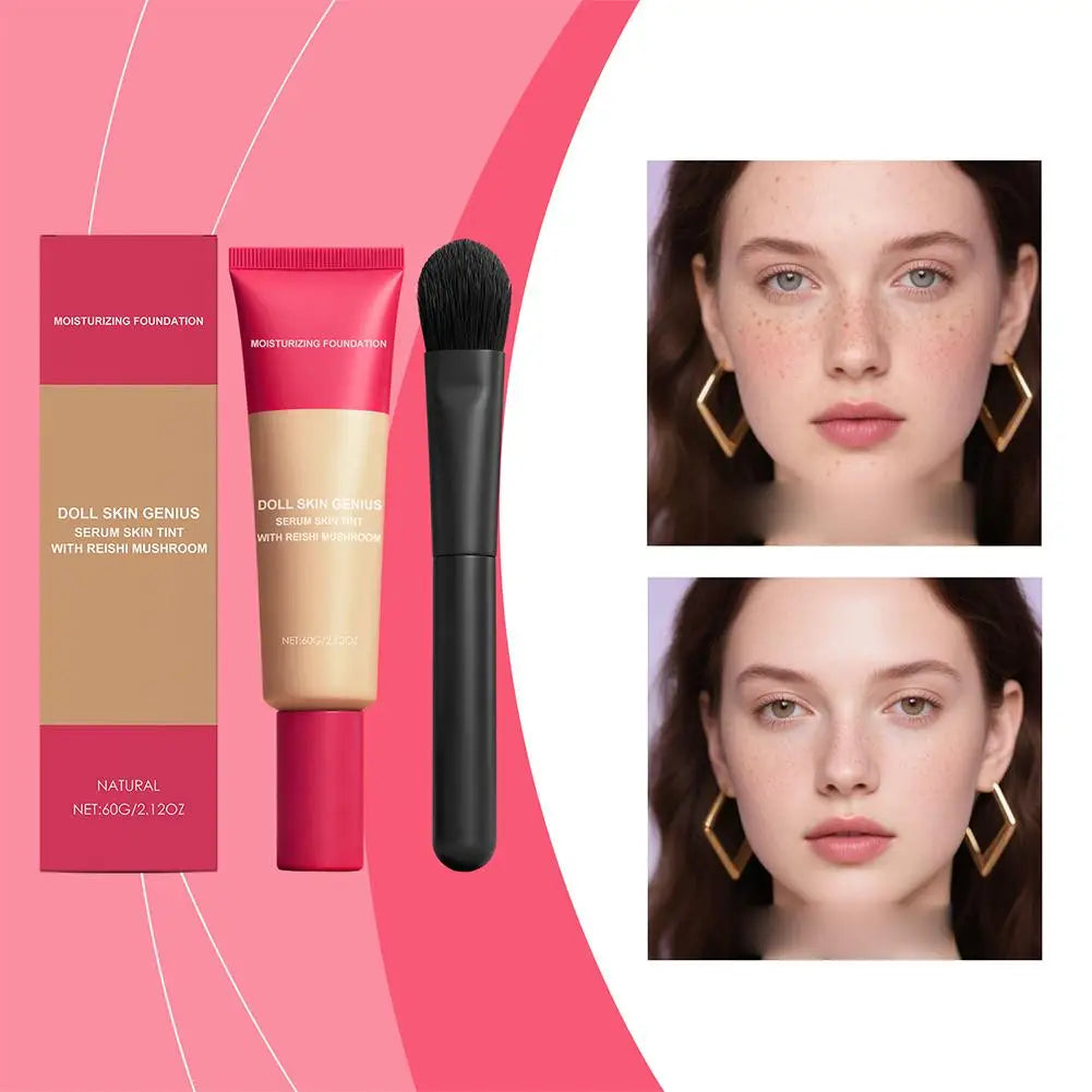 Moisturizing foundation cream Matte Finish Lightweight Soft Focus Concealing Moisturizing Oil Control Nourishing Korean Cosmetic Oasis Select