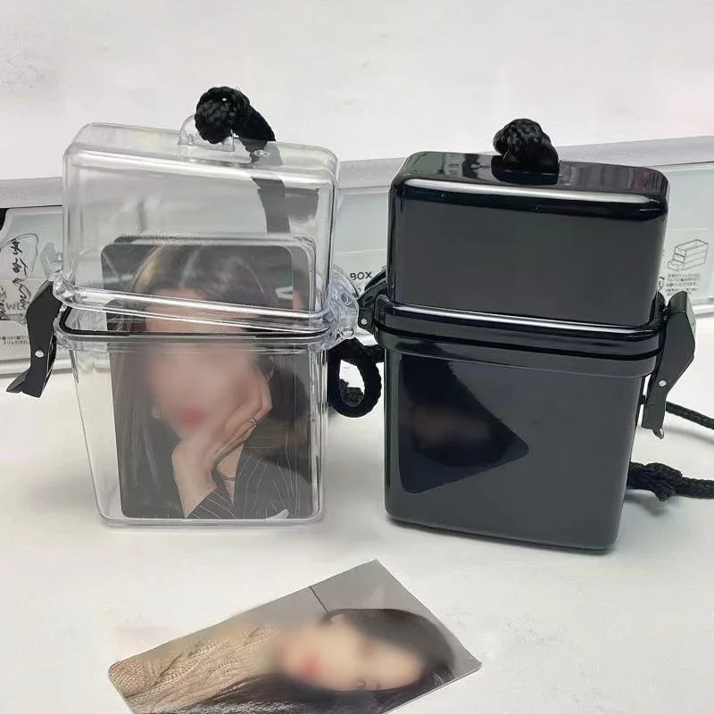 Ins Toploader Photocards Storage Box Kpop Idol Photo Card Holder Boxes Kawaii Album Case Container Portable sleeve storage box Oasis Select