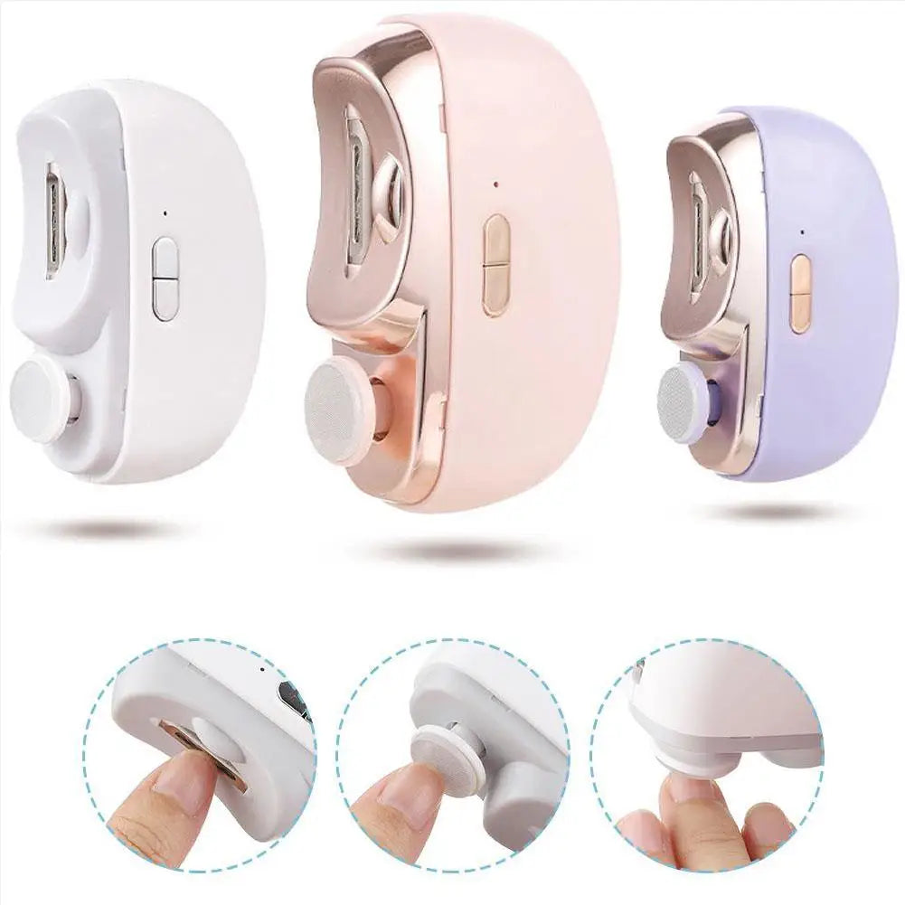 Electric Nail Trimmer USB Rechargeable with LED Light – All Ages Electric Nail Trimmer Oasis Select