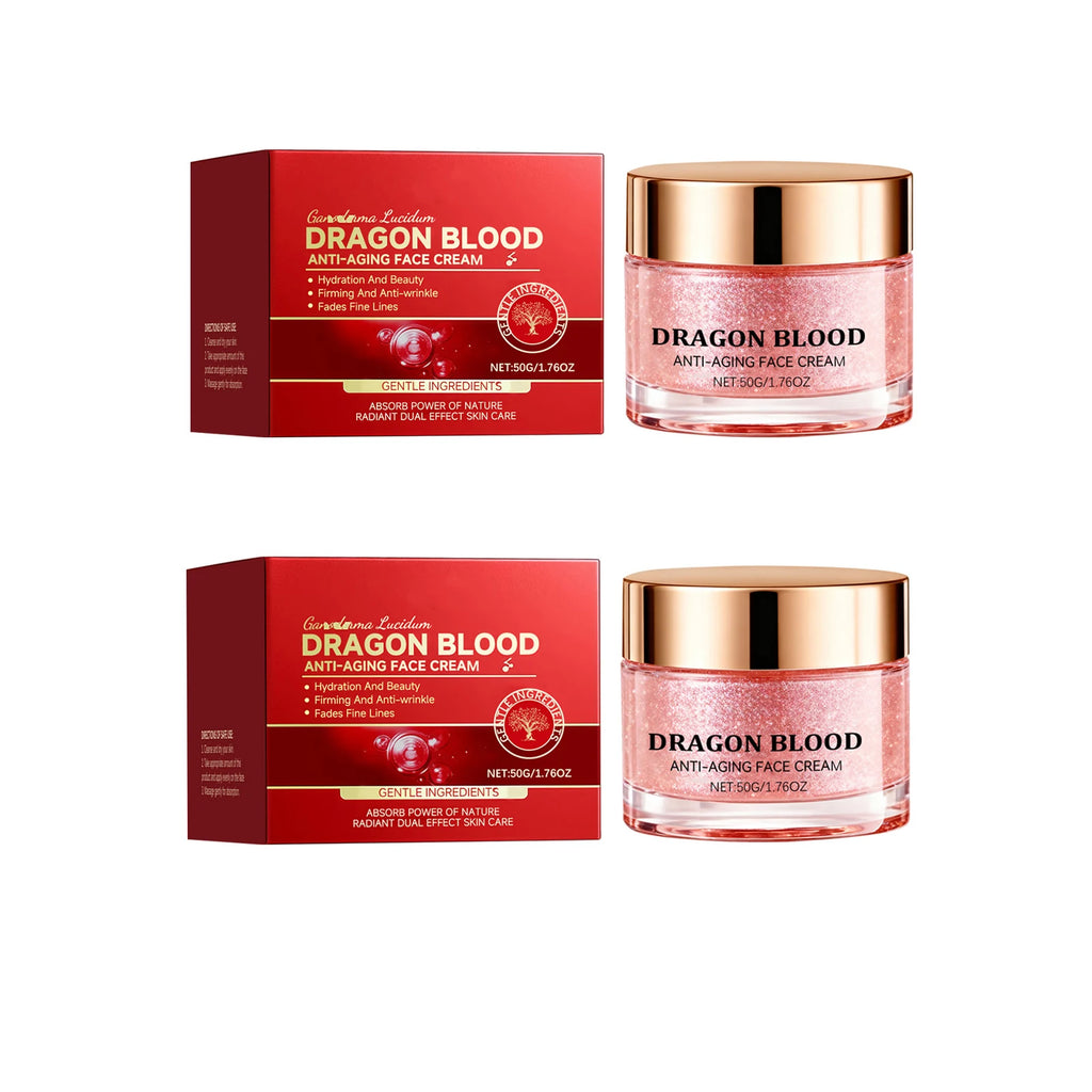 Dragon Blood Cream Retinol Facial Cream Anti-Aging Improve Dry and Rough Skin Deep Moisturizing Nourishing Brightening Face Care Oasis Select 50g X 2pcs 50g