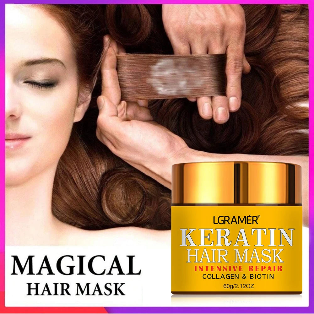 Hair Repairs Hair Mask Biotin Collagen Keratin Treatment Hairs Conditioner Hair Essential Oil Nourishing for Dry Damaged Oasis Select
