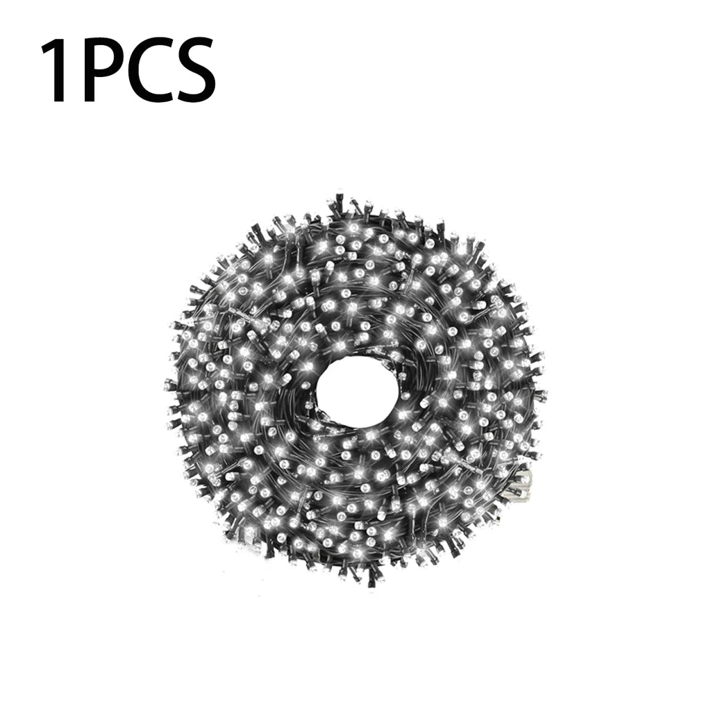 1/2/3Pcs LED String Light 10M/20M/30M Christmas Tree Fairy Outdoor Festoon 220V EU Plug/110V US Plug,Party Decor Lamp CW/WW/RGB Oasis Select 1PCS White US Plug 20M