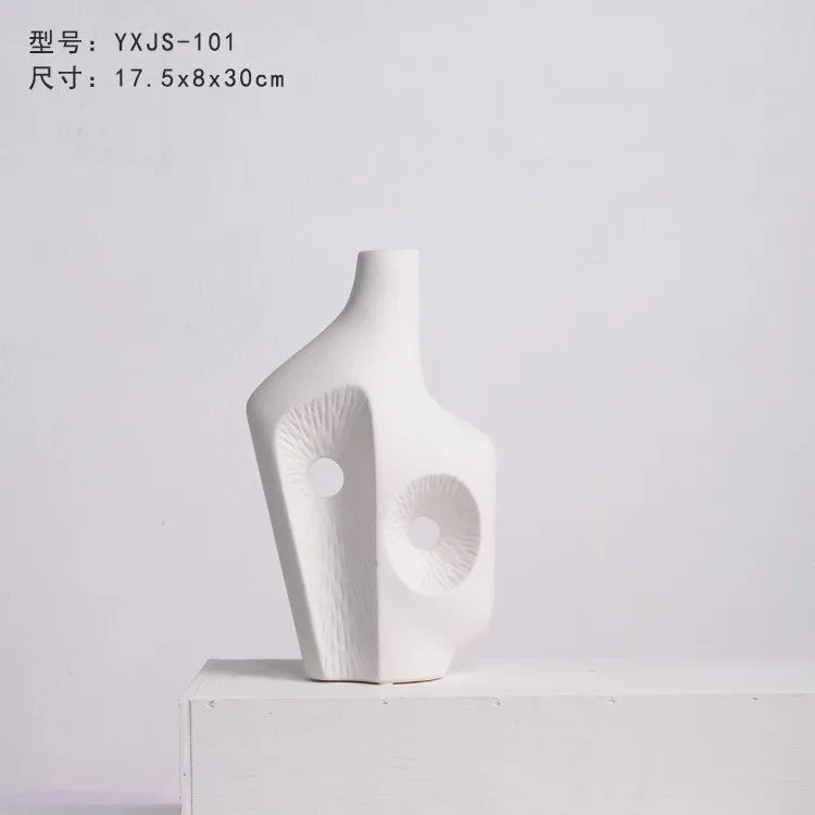 Modern Minimalist Alien Symbols Vase Homestays Hotel Simple Decor