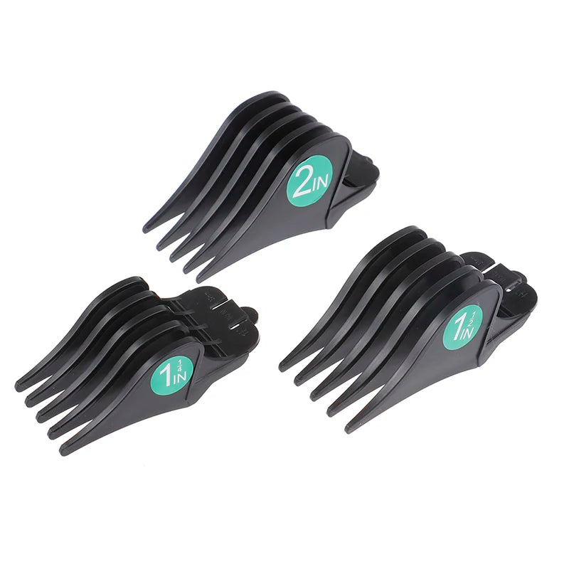 3pcs Large Limit Comb 32mm 38mm 51mm For Hair Clipper Guards Barber Shop Cutting Guide Combs Electric Clippers Accessory Oasis Select Black
