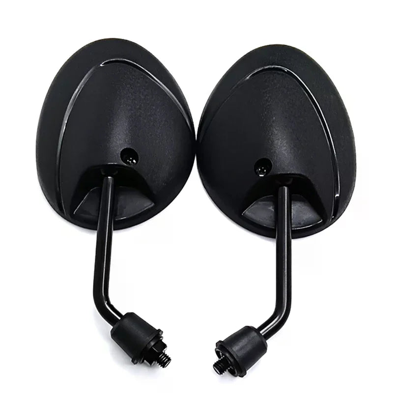1Pair 22mm Handle Bar Universal Motorcycle Carbon Fiber Texture Burnt Titanium Technology Rear View Rearview Mirrors 8mm Oasis Select