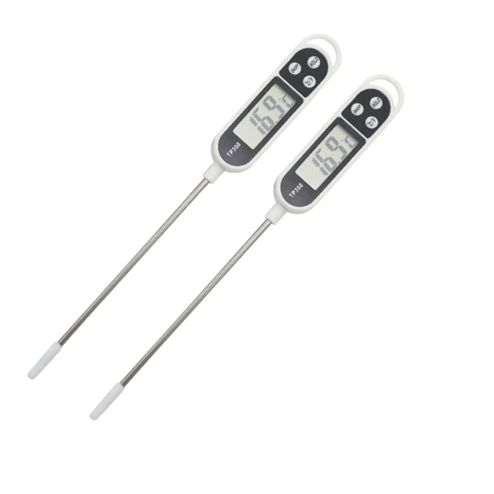 1/2pcs Digital Thermometer Digital Probe Meat/Milk Food Temperature Thermometer Kitchen Cooking Baking BBQ For Kitchen Oasis Select 2pcs White