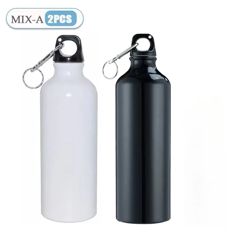 500/750mL Aluminum Outdoor Bike Sports Water Bottle Drinking Kettle Drinking Cup Leakproof Water Jug for Travel Running Camping Oasis Select MIX-A-2PCS
