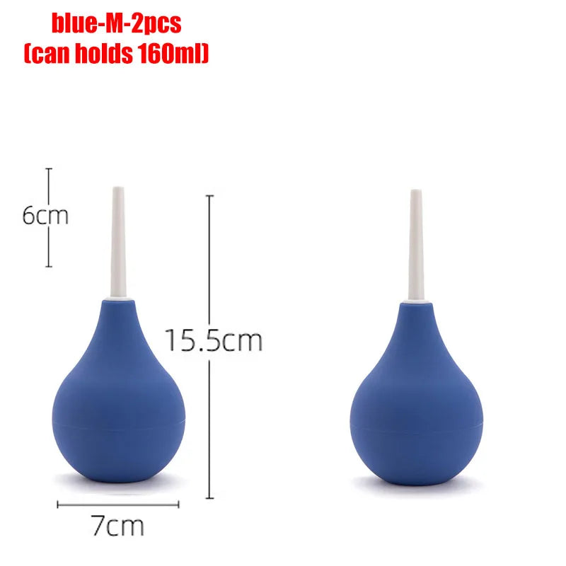 Enema multiple sizes personal care bidet penetration anal douche bathroom accessories toilet shower WC hygienic bidets parts Oasis Select blue-M-2pcs