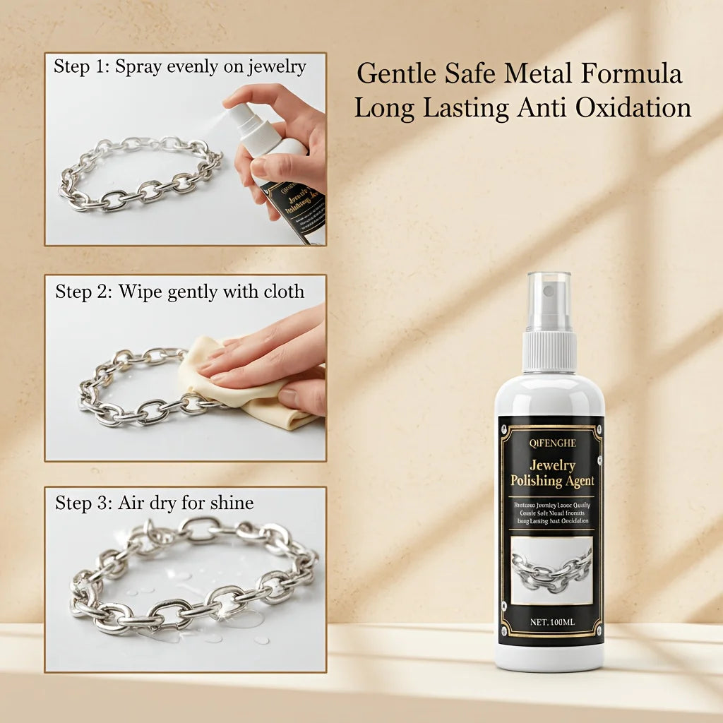 Jewelry Polishing Spray – Tarnish Remover for Gold & Silver Jewelry Cleaning Spray Oasis Select