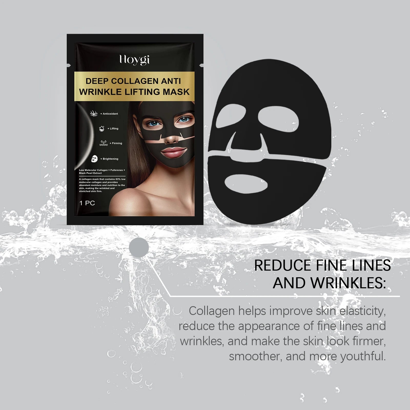 Hoygi Collagen Face Sheet Mask – Firming & Pore Minimizing