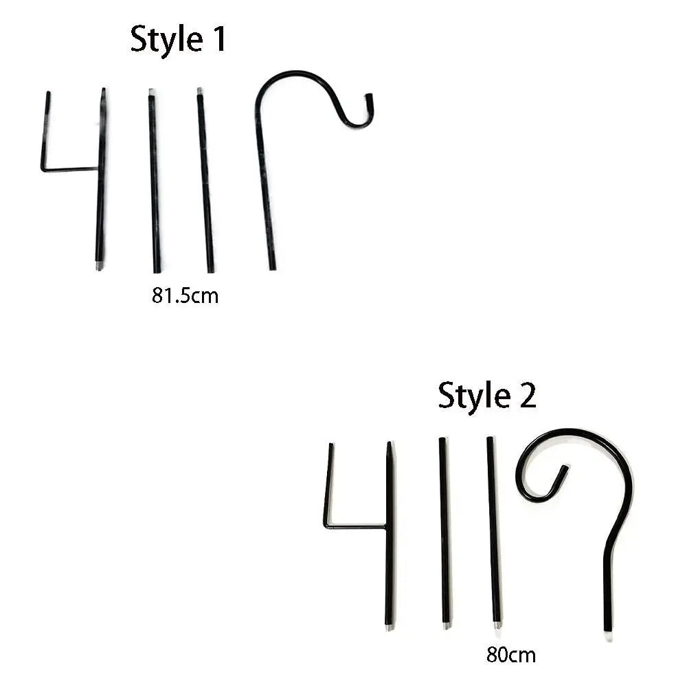 Rust-Proof Metal Shepherd Hook | Detachable Iron Garden Hook Garden Shepherd Hook Oasis Select