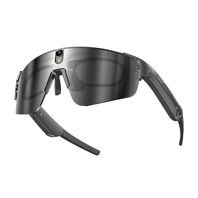 Cycling AI Smart Glasses 4K HD 800W Camera Bluetooth Call Translation Anti-shake Sunglasses Men Women Anit UV Waterproof Music Oasis Select BKSV