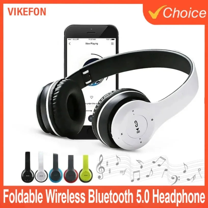 P47 Foldable Wireless Bluetooth Headphone With Microphone Headsets Bass HiFi Sound Music Stereo Earphone For Smartphones TV Game Oasis Select
