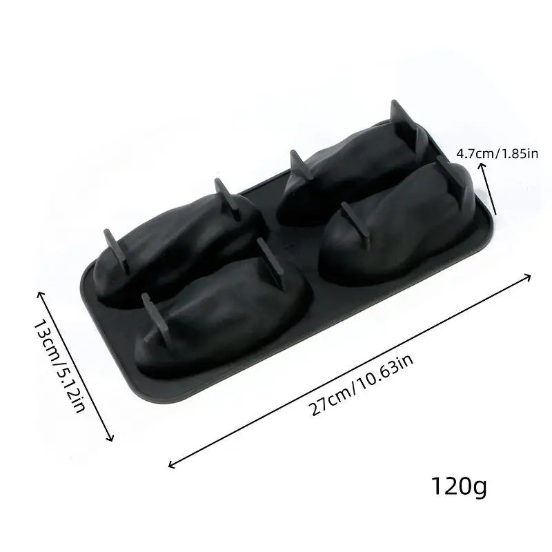 Silicone Pastry Baking Mold 4/12 Cavity Food Grade Non-Stick Reusable Mould for Pecan Nut Chocolate Dessert Making Oasis Select A2