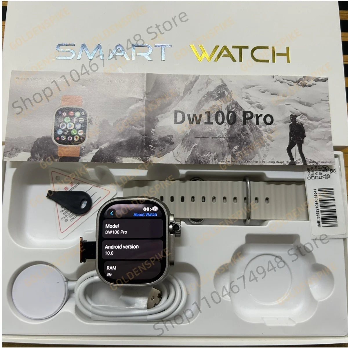 DW100 Pro Android 4G Smartwatch | GPS, AMOLED, 8MP Camera
