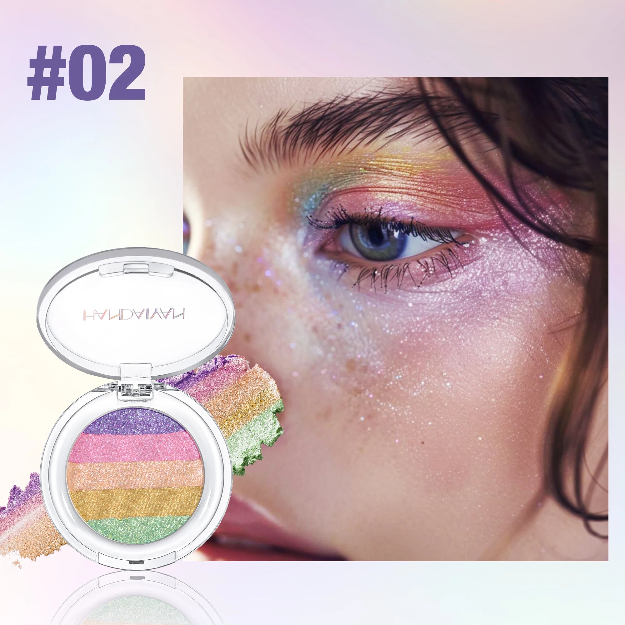 Handaiyan 5-Color Chameleon Eyeshadow & Highlight Palette