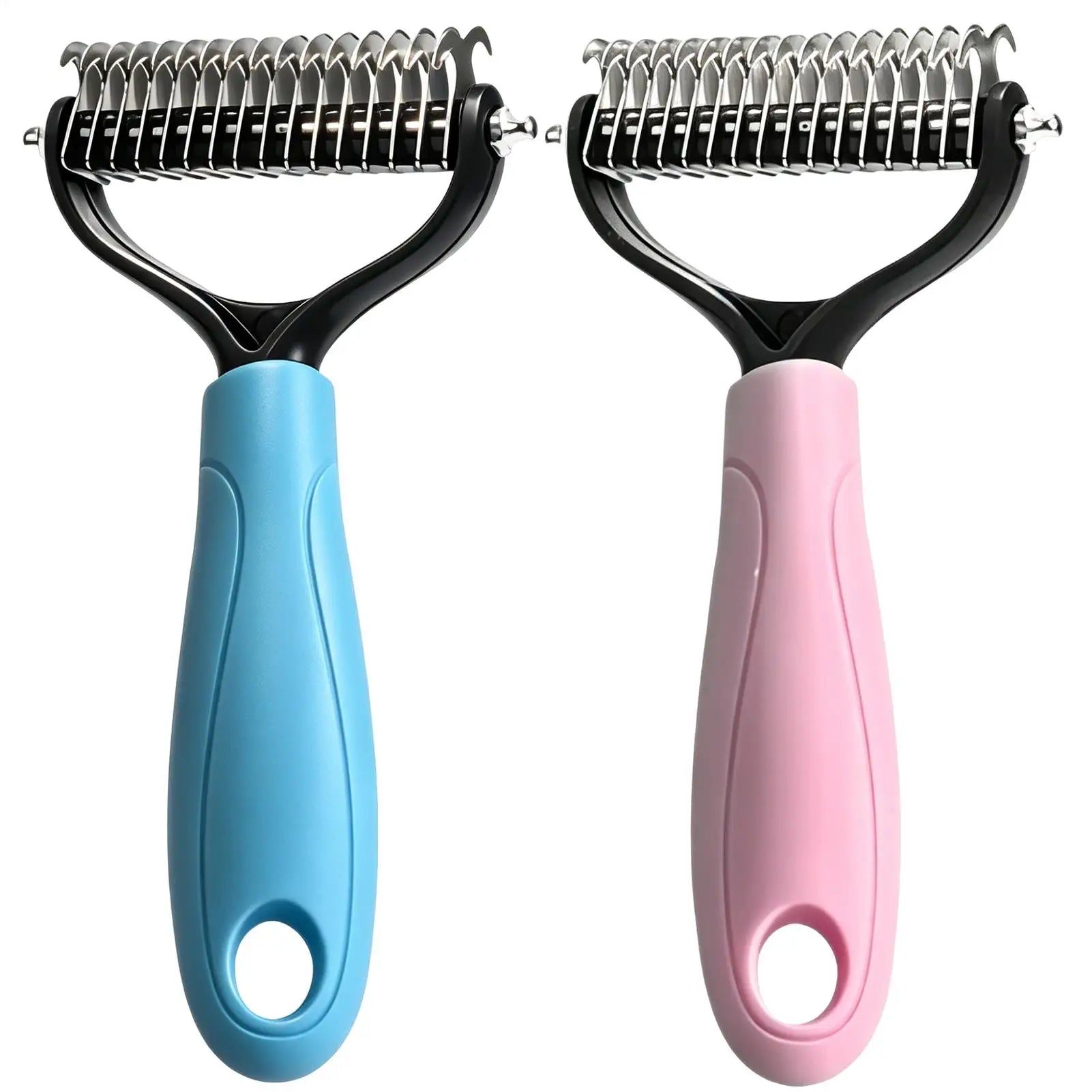 Pet Deshedding Brush Cat Comb Cleaning Hair Remover Grooming Tool for Dog and Cats De-Matting Comb Cleaning Pets Supplies Oasis Select