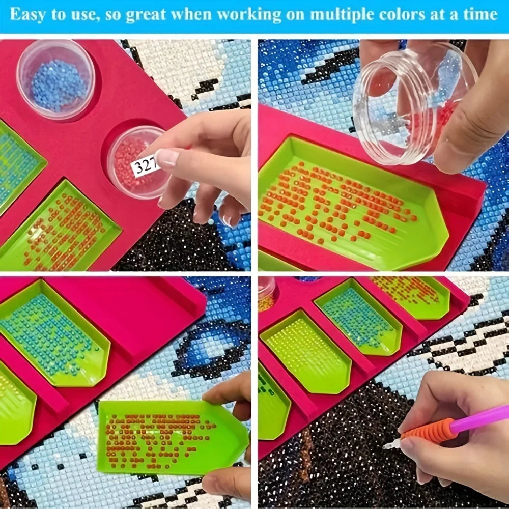 1pc Diamond Painting Accessories Tray Organizer For Storage Boxes Containers Oasis Select