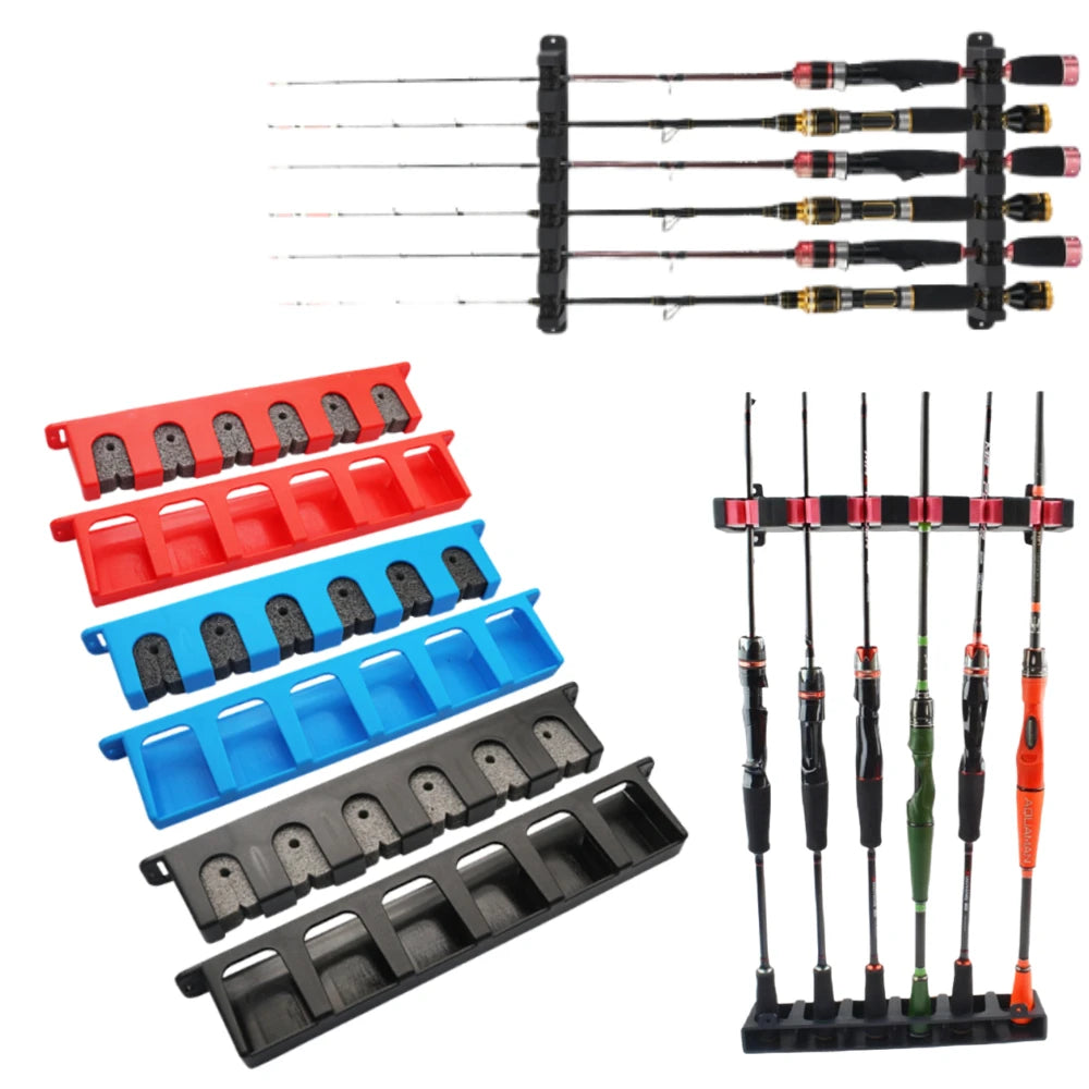 Easy-Install Fishing Rod Holder Wall Mounted Fixing Bracket for Boat Fishing Rod Holder Display Stand Fixed Frame Oasis Select