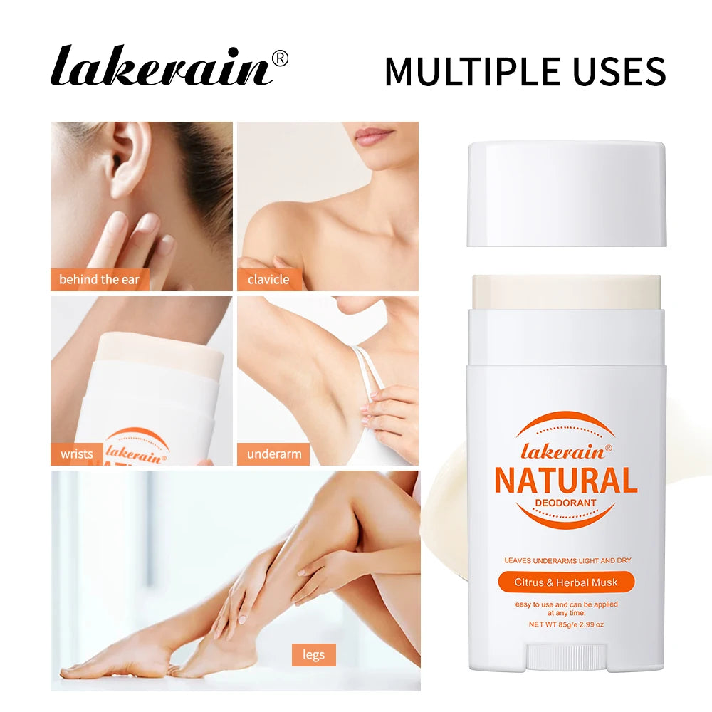 Solid Deodorant Stick Solid Perfume Balm Long-lasting Fresh Fragrance Deodorant Stick for Woman and Man Makeup Oasis Select