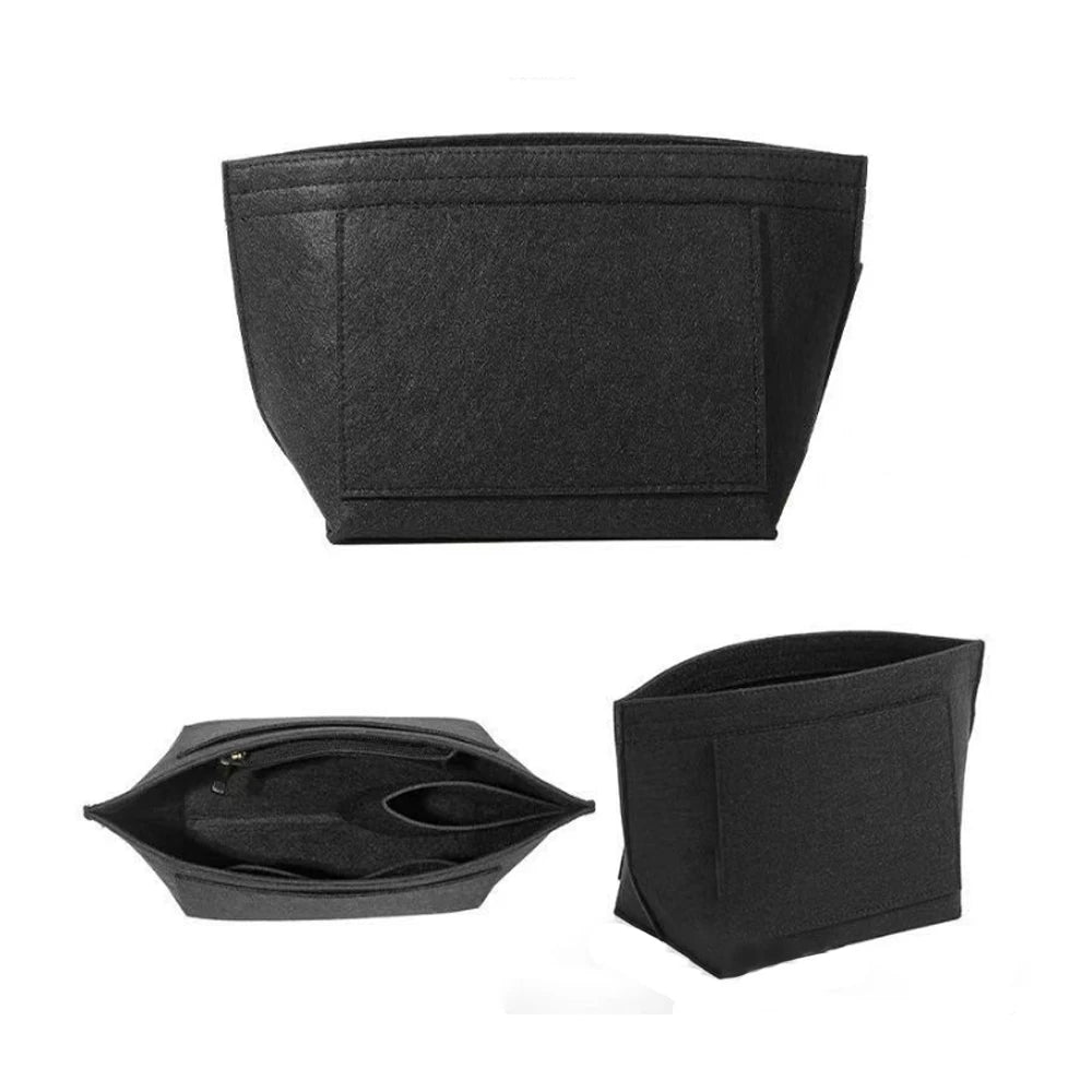Felt inner bag, large capacity handbag inner bag, travel bag storage bag, felt inner bag Oasis Select Black L