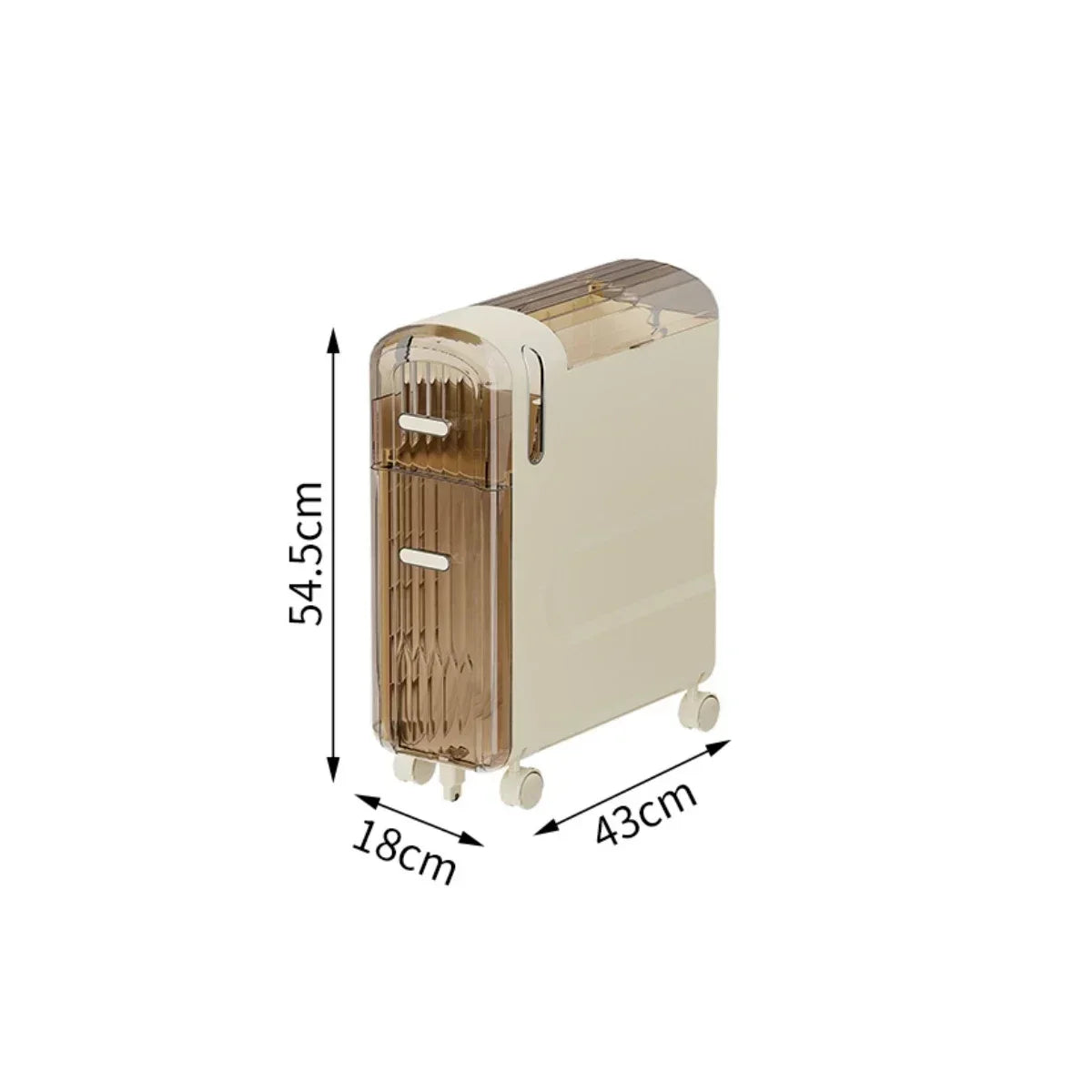 Multifunctional crevice storage cabinet, drawer type plastic locker Oasis Select 2 layersB