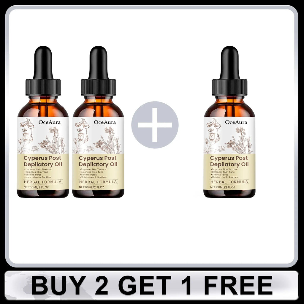 Cyperus Hair Removal Care Oil Anti Redness Hair Growth Inhibition Increase Skin Elasticity Fade Fine Lines Armpit Calm Skin Care Oasis Select Buy 2 Get 1 Free