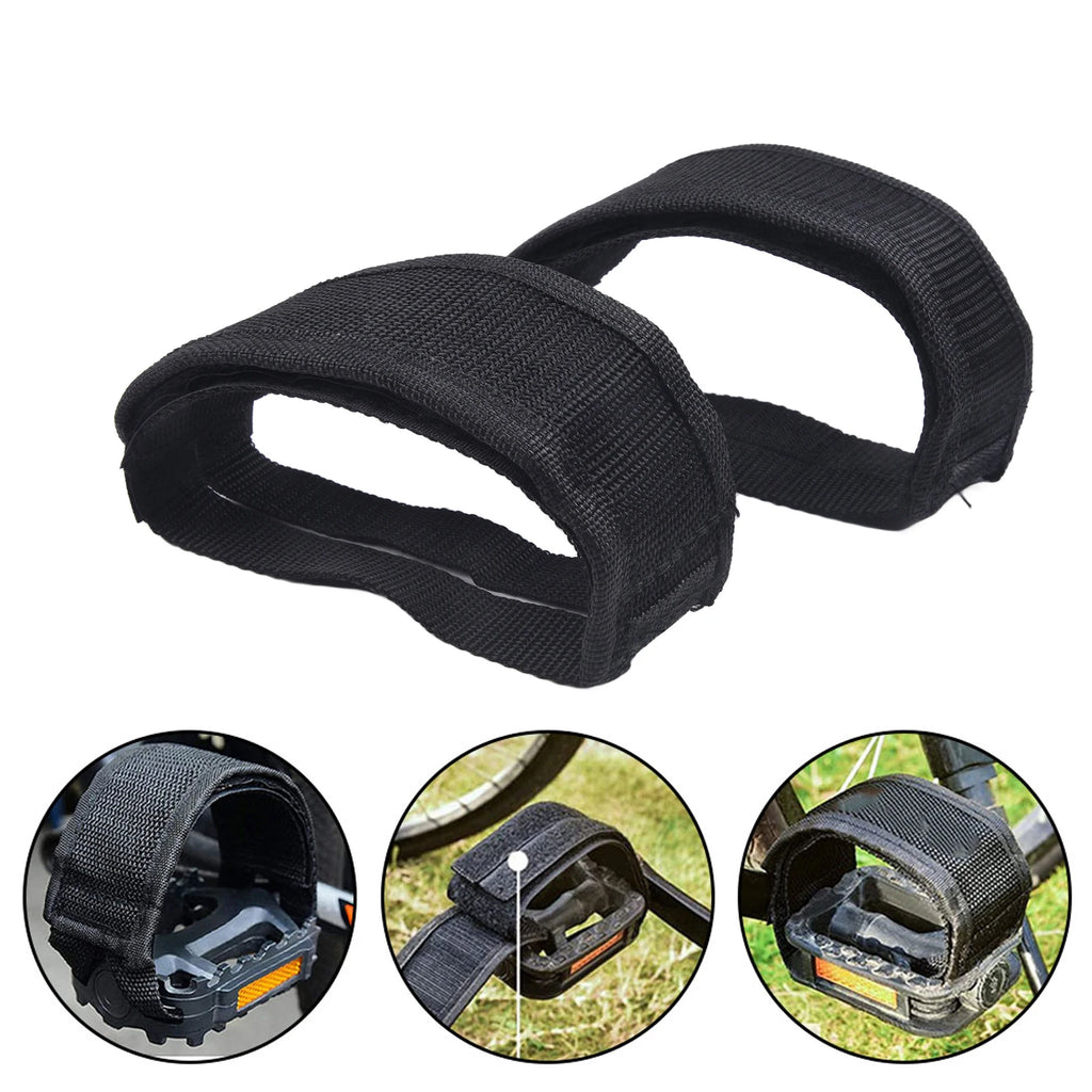 A Pair Of Cycling Pedal Boots Outdoor Cycling Pedal Foot Covers Bicycle Pedal Fixed Foot Straps 15cmx5cm Bicycle Accessories Oasis Select