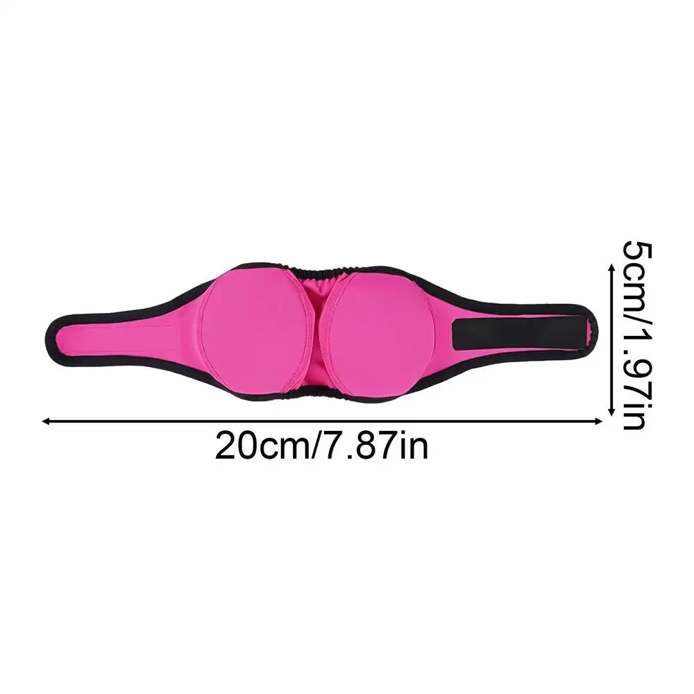 Adjustable Dog Earmuffs Noise Reduction Comfortable Quiet Head Cover Calming Head Wrap for Bathing Grooming Pet supplies Oasis Select Red 1PC