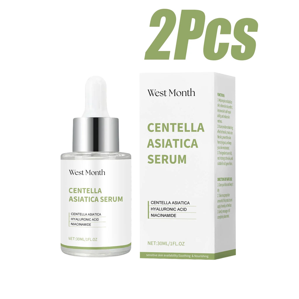Centella Asiatica Serum Brightening Hydrating Facial Essence Soothing Moisturizing Anti-Redness Beauty Skincare Smooth Texture Oasis Select 2 x 30ml Boxed