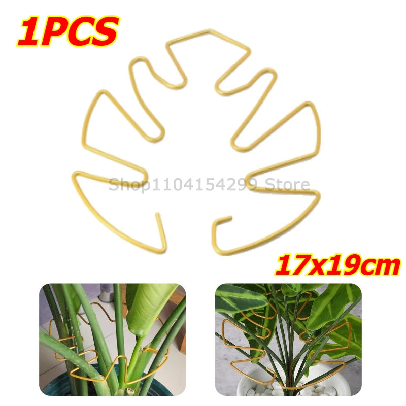 Adjustable Metal Plant Stem Support Flower Climbing Stem Holder Vine Branch Iron Hooks Garden Plant Climbing Plant Trainer Oasis Select Gold-1pcs