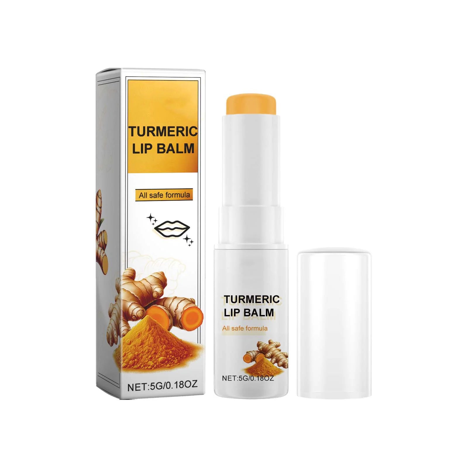 Collagen Moisturizing Lipstick Lasting Hydrate Prevent Dry Reduce Roughness Improving Gloss Enhance Turmeric Root Lip Plump Balm Oasis Select 5g Boxed