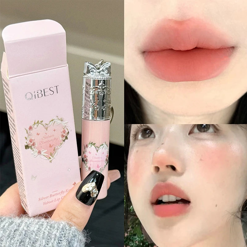 QIBEST Velvet Matte Liquid Lipstick | 4 Nude Shades | Long-Lasting