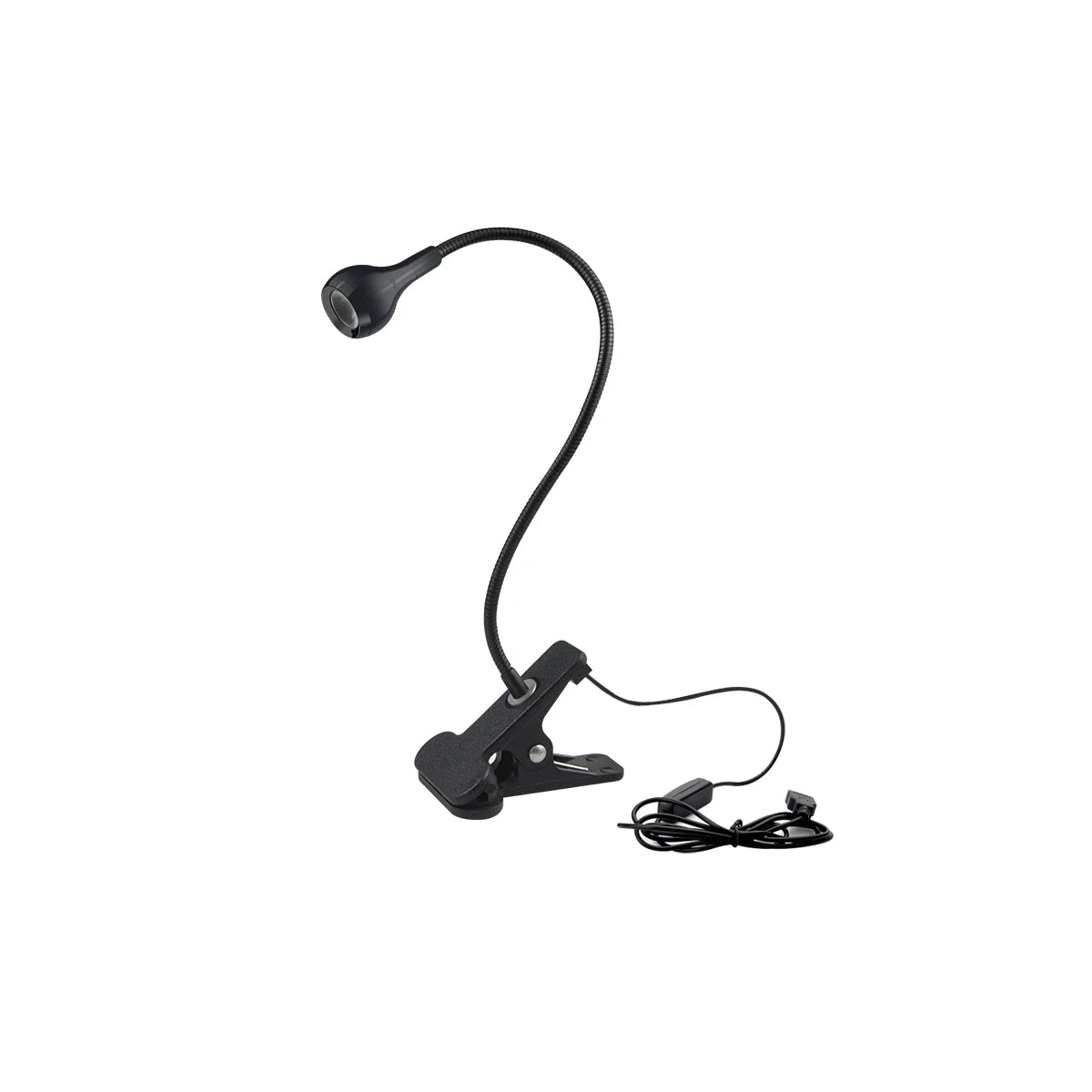 Flexible Table Lamp USB Power Lamp Reading Book Light With Holder Clip Study Reading Lamps Bedside Table Bedroom Decor Nightlamp Oasis Select Black Shell White
