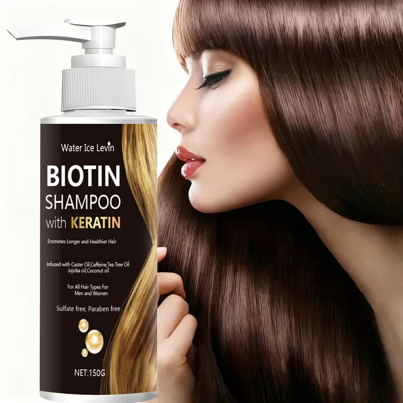 Biotin Keratin Shampoo – Jojoba & Coconut Oil, All Hair Types Biotin Keratin Shampoo Oasis Select