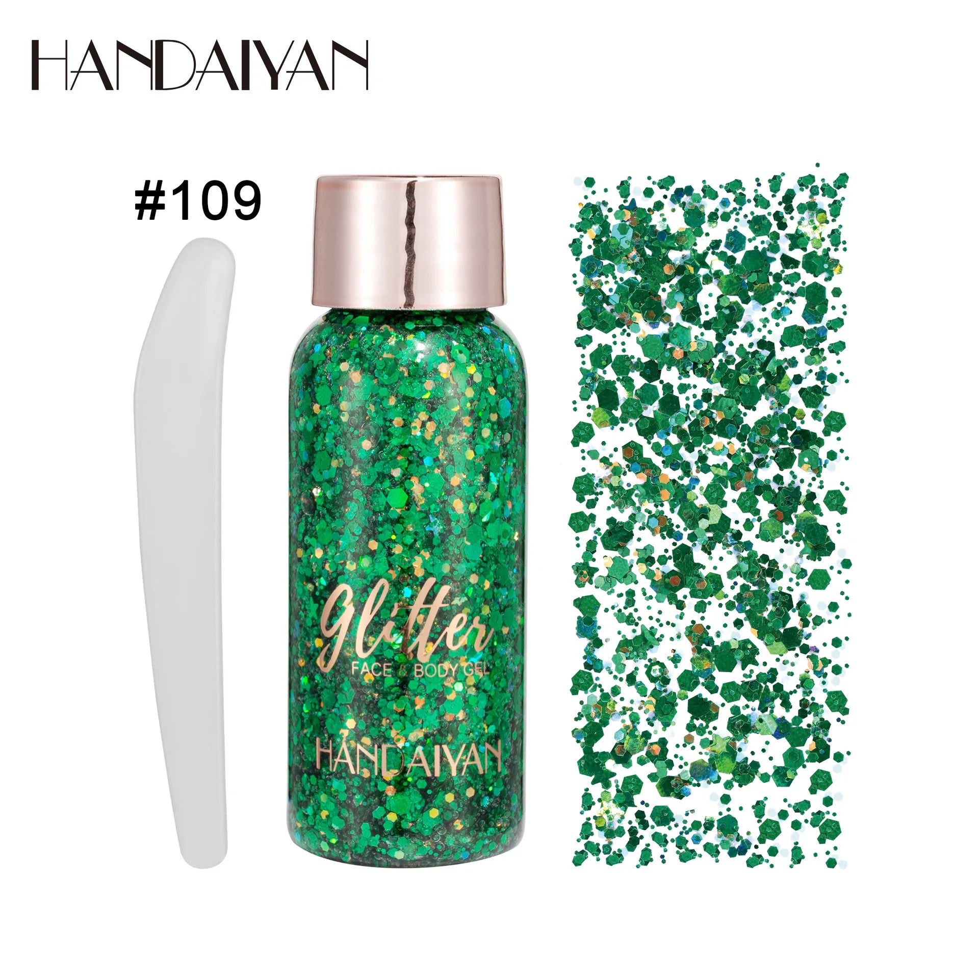 HANDAIYAN 9-Shade Glitter Gel for Face, Body, Hair & Nails