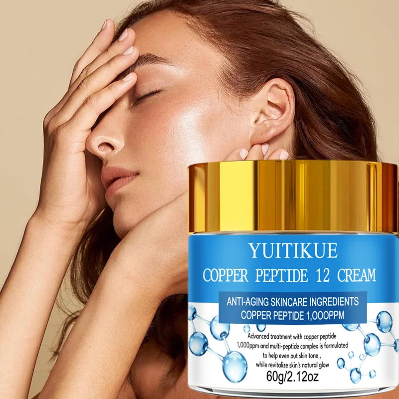 YUITIKUE Copper Peptide Anti-Aging Cream, Silky Smooth & Non-Sticky Formula, Absorbs Easily for All-Day Hydration Oasis Select