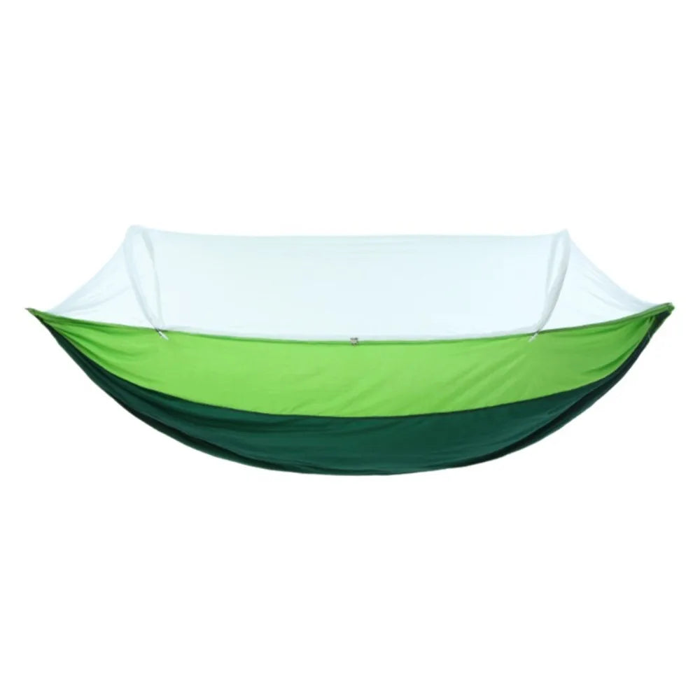 Anti-Mosquito Mosquito Net Hammock Ultra-Light Breathable Portable Hammock Anti-Rollover Swing Design Camping Hammock Adult Use Oasis Select Light Green
