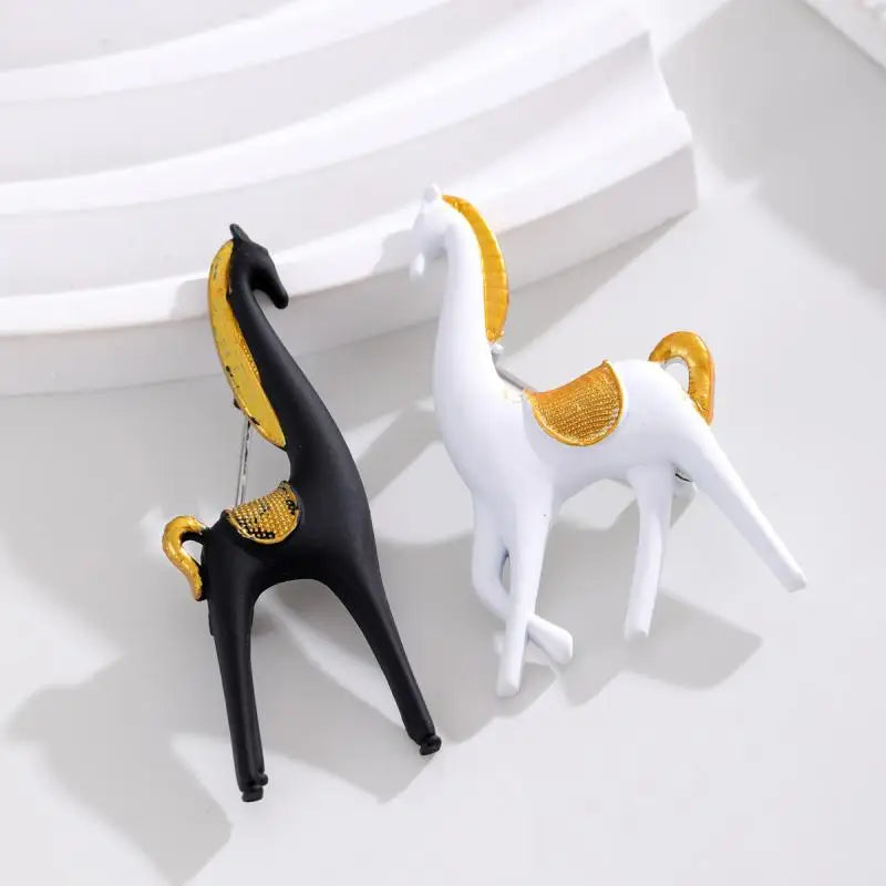 Creative Animal Horse Brooch Fashion Personality Pony Pin Men And Women Accessories Holiday Gift Oasis Select