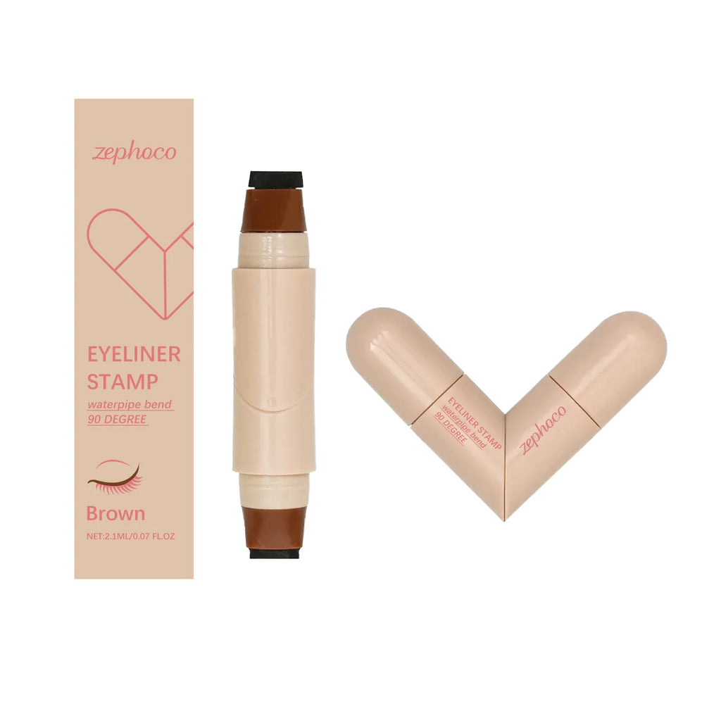 Dual-Ended Liquid Eyeliner Stamp Pen – Waterproof Winged Liner