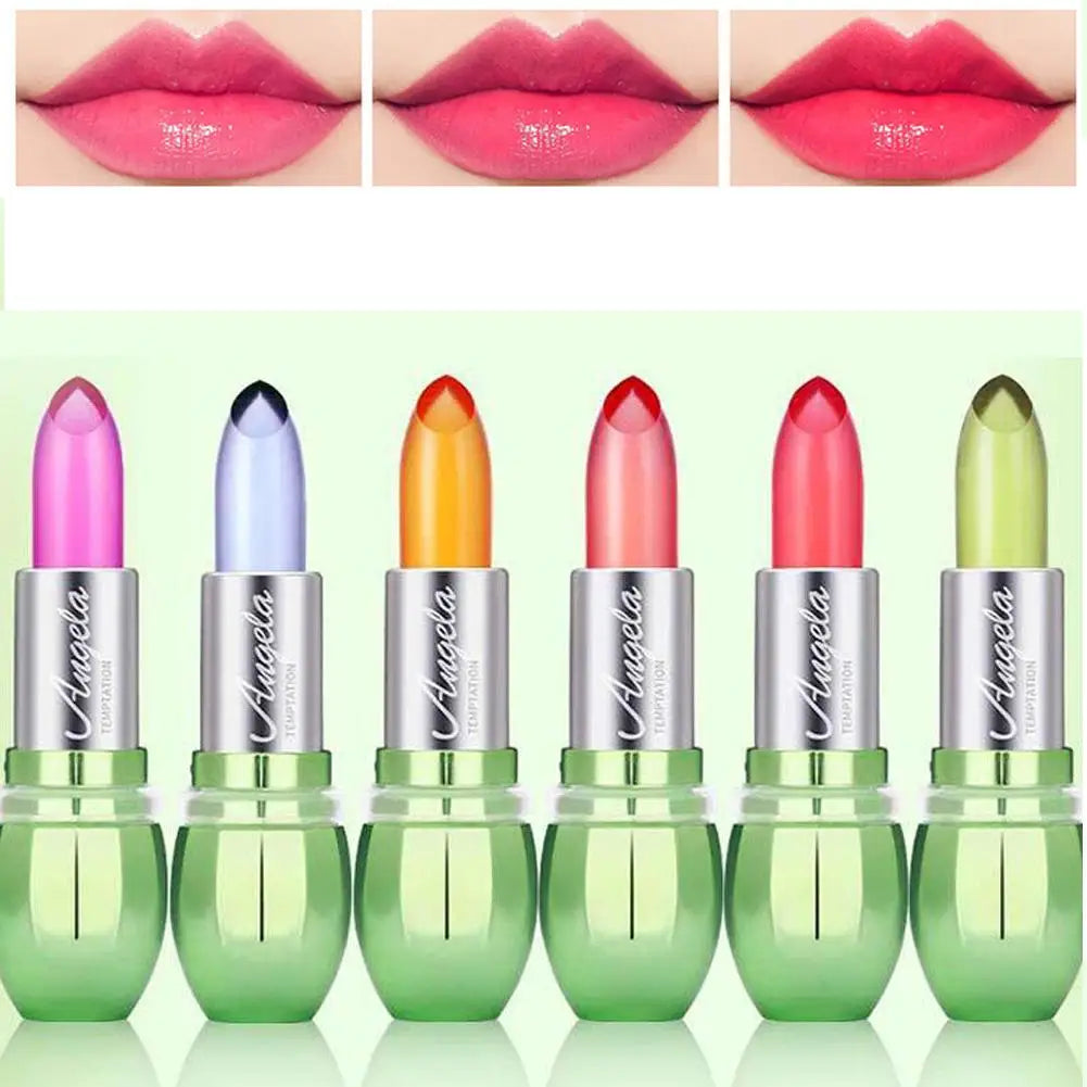 Moisturizing Aloe Vera Jelly Color Changing Lipstick Lasting Nutritious Lip Balm Gentle Magic Temperature Color Change Lip Gloss Oasis Select