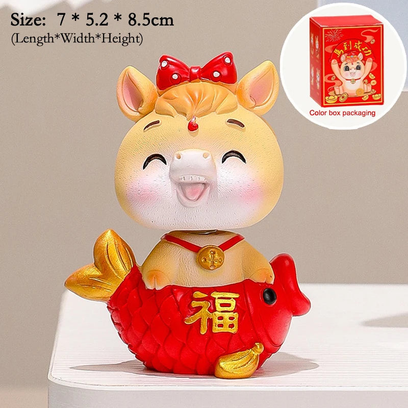 2026 Year of The Horse Table Decoration Charming Pony Accessory Lucky New Year Gift and Cute Car Decor DIY Craft Oasis Select A29