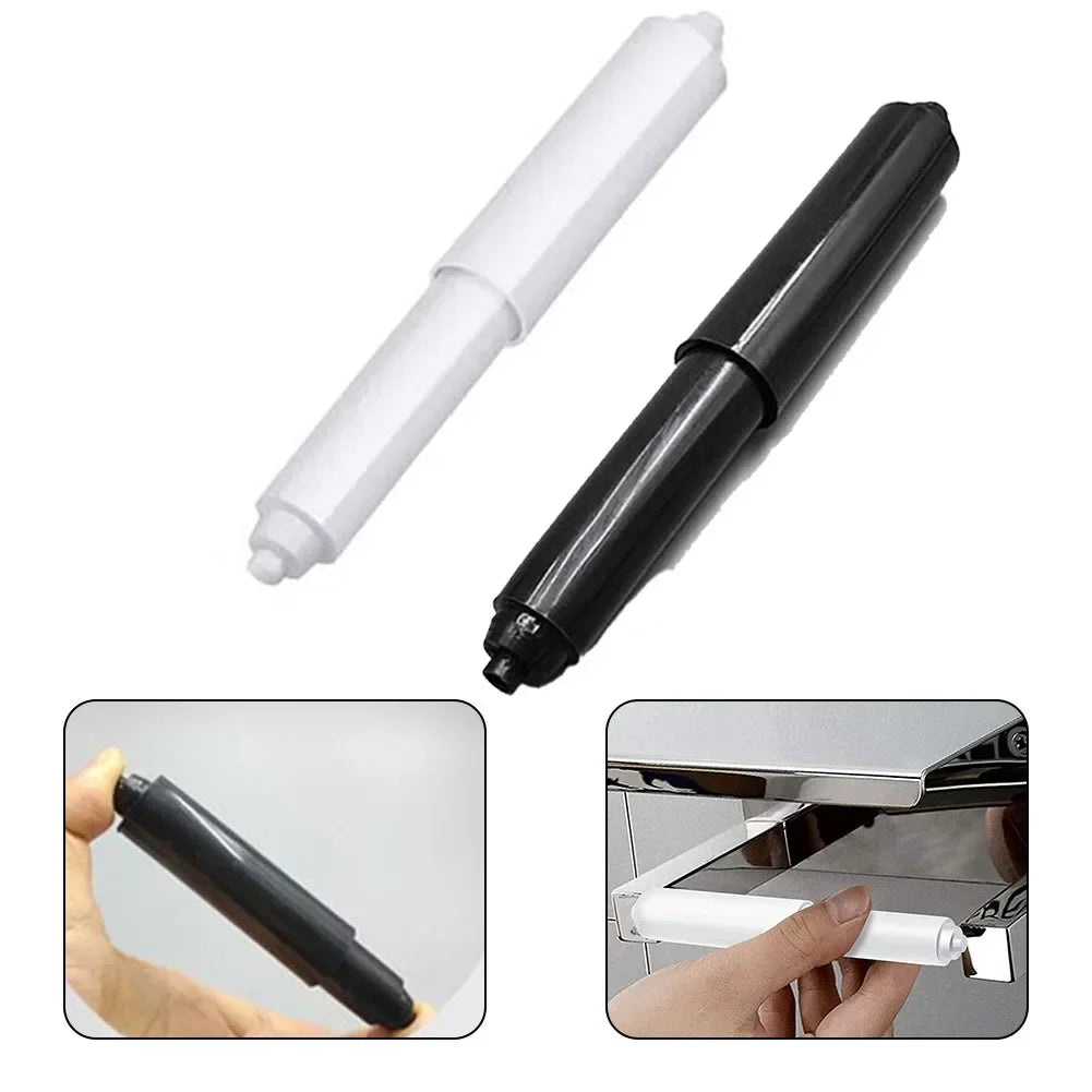 1/3PCS Replacement Toilet Roll Paper Shafts White Plastic Toilet Rolls Holders Roller Spindle Insert Spring For Bathroom Parts Oasis Select