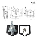 Easy Installation Lock Lock Key Black Truck Trailer Door Lock Easy Installation High-grade Material Portable Design Oasis Select Silver China Mainland