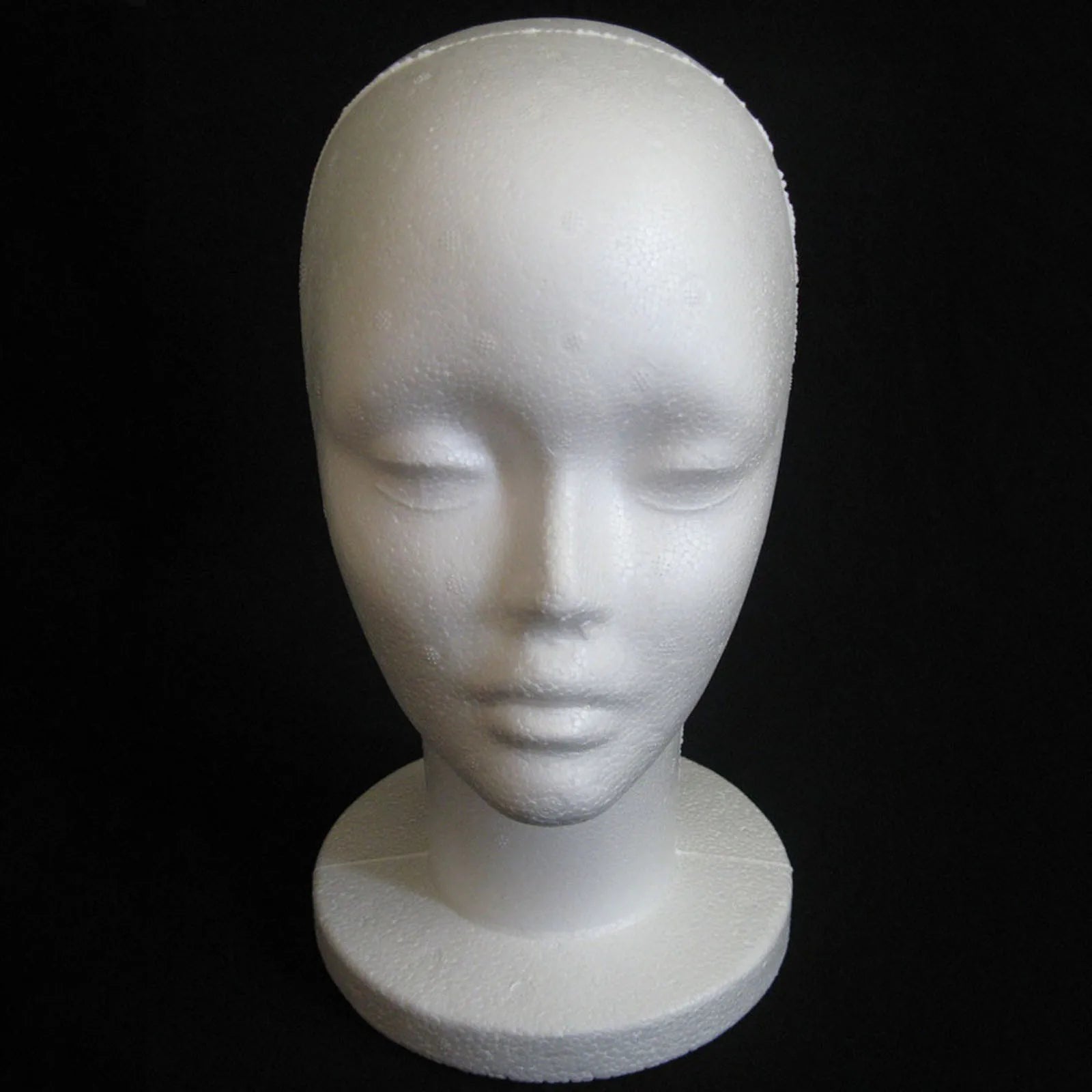 Female Styrofoam Mannequin Manikin Head Model Foam Wig Hair Glasses Display Oasis Select