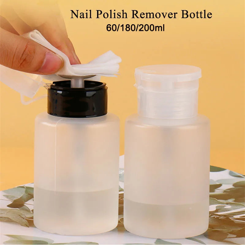 Refillable Nail Polish Remover Pump Bottle – 60ml & 180ml Nail Pump Dispenser Oasis Select