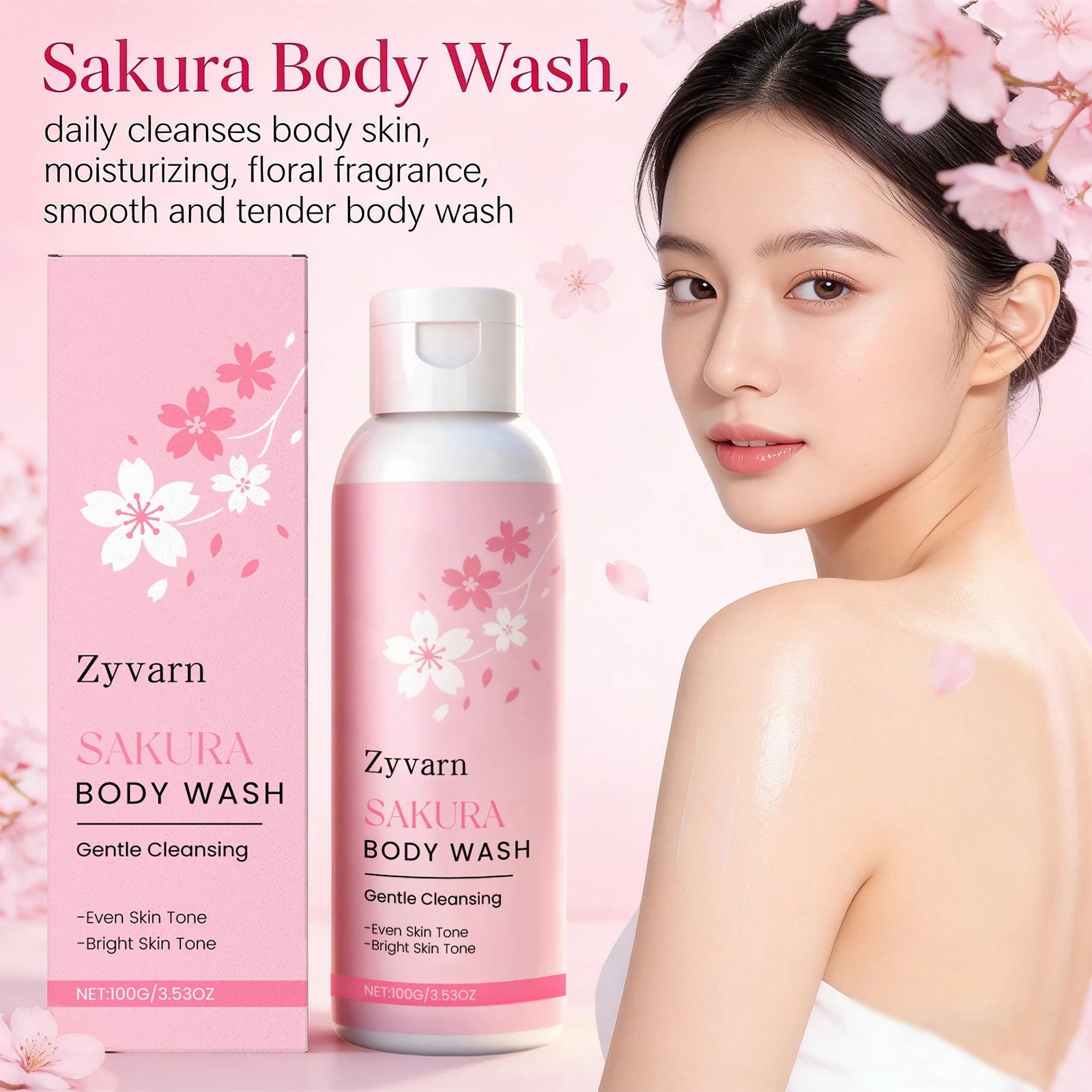 Sakura Body Wash – Moisturizing, Deep Cleansing & Fragrance