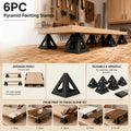 6 Pack 1.18 Inch Reusable Plastic Paint Pyramid Stands Cone Support Tripods For Paint Stain Dry Wood Furniture Cabinet Craft Wor Oasis Select 6pcs